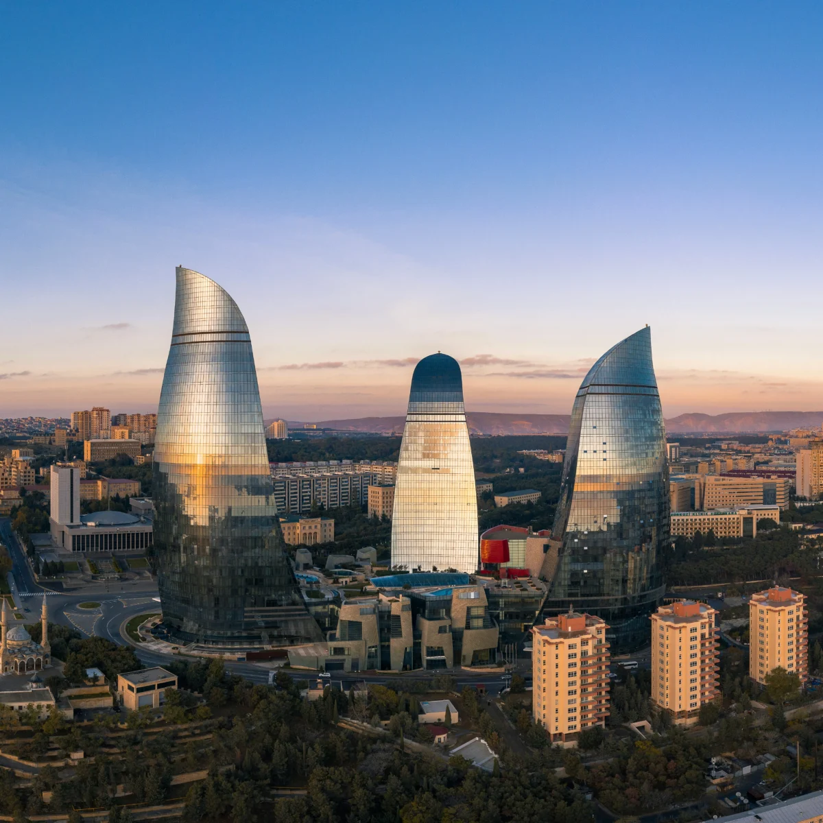 Baku skyline holiday tour package from Pakistan
