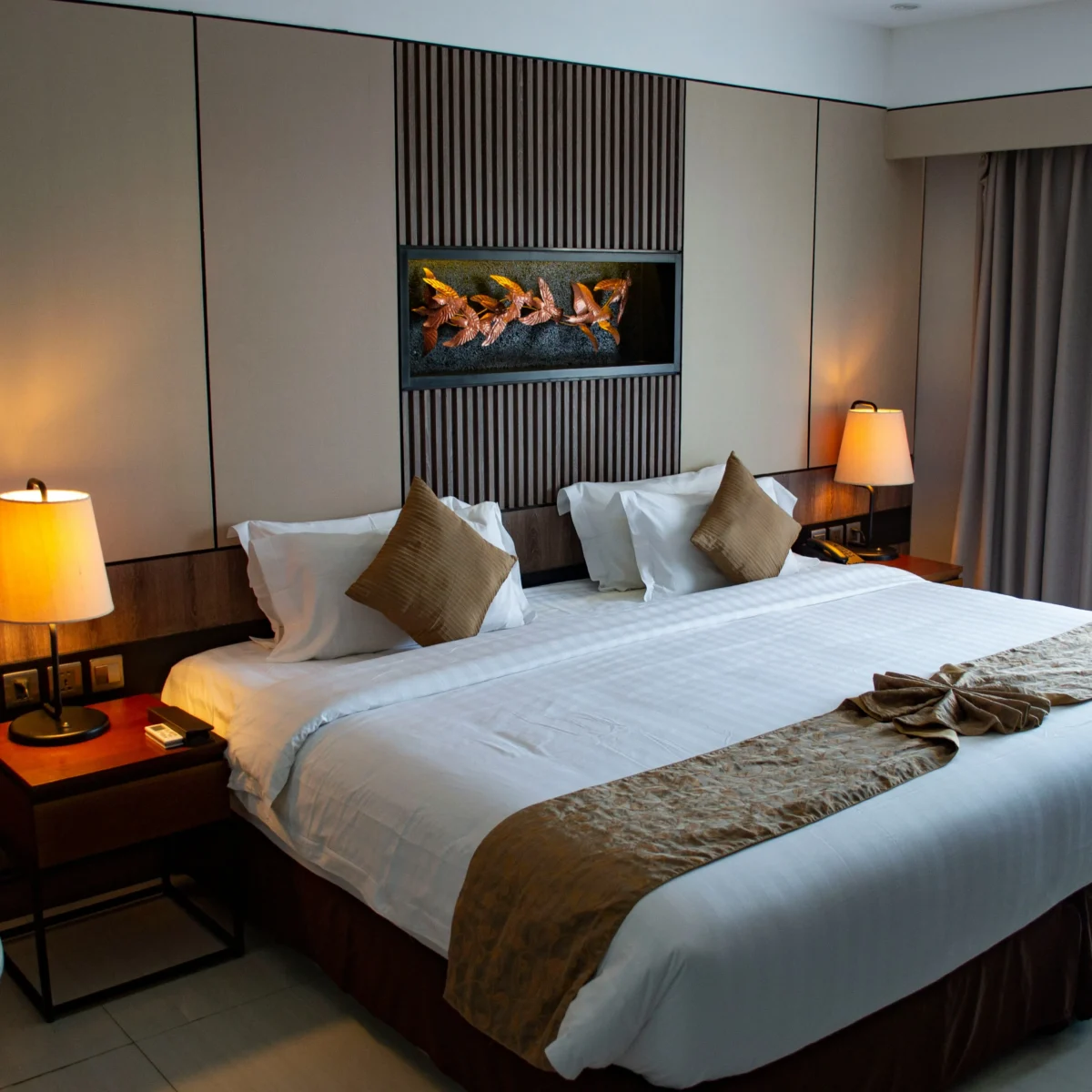 Hotel room for reservation and accommodation services